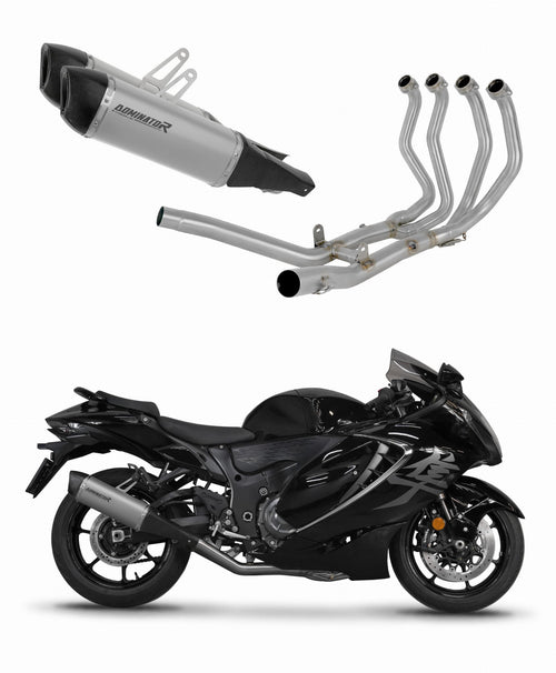 Suzuki GSX 1300 R Hayabusa 2021 - 2024 Full Exhaust System Collector Silencer Titanium HP6