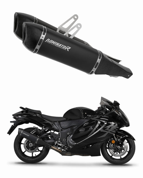 Suzuki GSX 1300 R Hayabusa 2021 - 2024 Exhaust Silencer Muffler HP6 BLACK + dB killer
