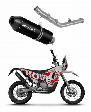 Kove 450 RALLY 2023 - 2025 Exhaust Silencer Muffler MX2 BLACK + dB killer