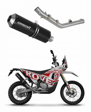 Kove 450 RALLY 2023 - 2025 Exhaust Silencer Muffler MX BLACK + dB killer
