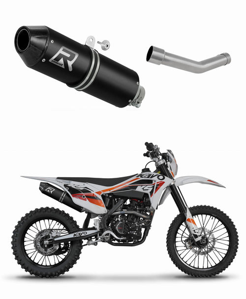 Kayo K5 300 Enduro 2024 - 2025 Exhaust Silencer Muffler MX2 BLACK + dB killer