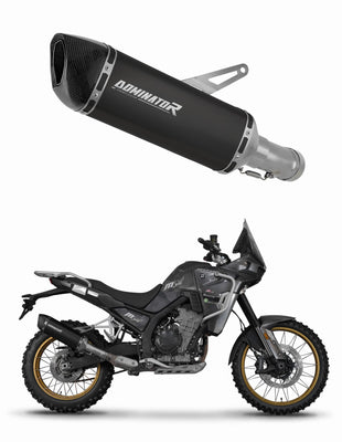 Kove 800 X Pro Adventure / Rally 2023 - 2025 Exhaust Silencer Muffler HP6 BLACK + dB killer