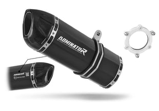 Kawasaki ZX6R 1995 - 1997 EU Approved Exhaust Silencer HP1 BLACK