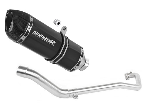 Suzuki GSX S 125 2017 - 2019 Full Exhaust System Collector Silencer HP1 BLACK + dB killer