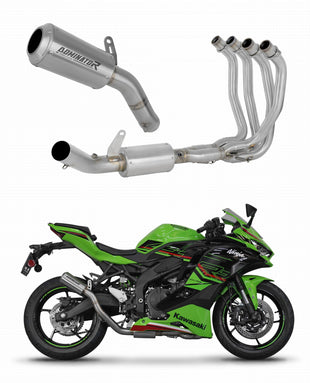 Kawasaki ZX-4R / RR 2023 - 2024 Full Exhaust System Collector Silencer GPS + dB killer