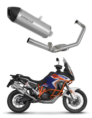 KTM 1290 Super Adventure 2021 - 2024 Full Exhaust System Collector Silencer Titanium HP7 + dB killer