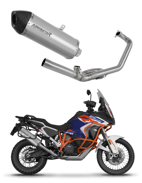 KTM 1290 Super Adventure 2021 - 2024 Full Exhaust System Collector Silencer Titanium HP7 + dB killer