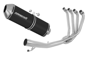 Suzuki GSX 1250 FA 2010 - 2016 Full Exhaust System Collector Silencer OVR BLACK + dB killer