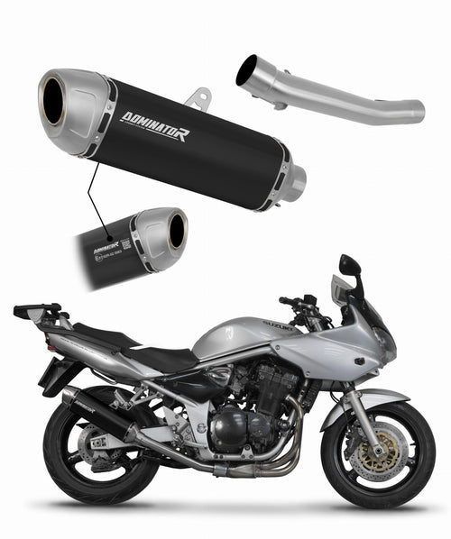 Suzuki GSF BANDIT 1200 2001 - 2005 EU Approved Exhaust Silencer S6 BLACK