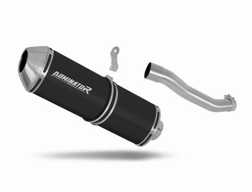 Suzuki DR 800 S / BIG RIGHT SIDE Exhaust Silencer Muffler OVR BLACK + dB killer