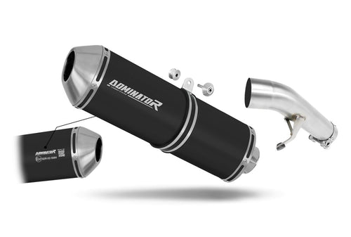 Suzuki GSF 650 BANDIT N / S 2007 - 2016 EU Approved Exhaust Silencer OVR BLACK