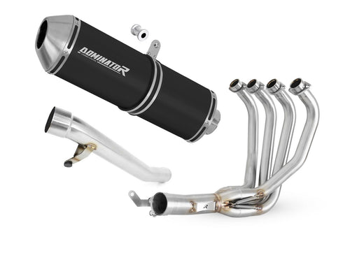 Suzuki GSF 650 BANDIT N / S 2005 - 2006 Full Exhaust System Collector Silencer OVR BLACK + dB killer