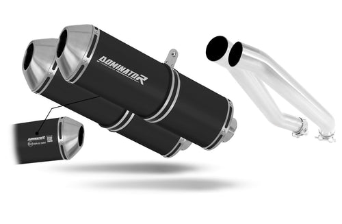 Kawasaki Z1000 2003 - 2006 EU Approved Exhaust Silencer OVR BLACK