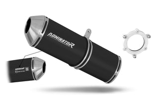 Kawasaki ZX6R 1995 - 1997 EU Approved Exhaust Silencer OVR BLACK