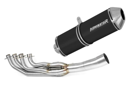 BMW K1200RS 2001 - 2003 Full Exhaust System Collector Silencer OVR BLACK + dB killer