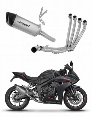 Honda CBR 650 R / E-Clutch 2024 - 2025 Full Exhaust System Collector Silencer Titanium HP6 + dB killer
