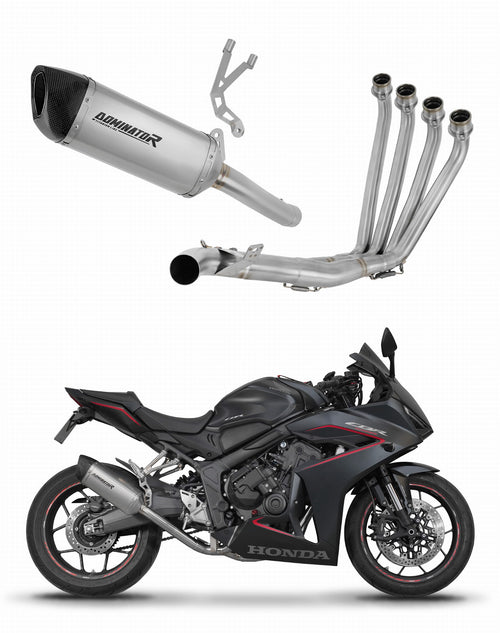 Honda CBR 650 R / E-Clutch 2024 - 2025 Full Exhaust System Collector Silencer Titanium HP6 + dB killer