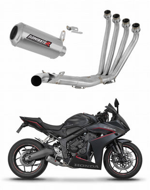 Honda CB 650 R / E-Clutch 2024 - 2025 Full Exhaust System Collector Silencer GP + dB killer