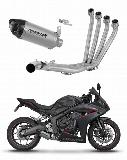 Honda CB 650 R / E-Clutch 2024 - 2025 Full Exhaust System Collector Silencer Titanium HP8 + dB killer