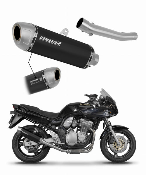 Suzuki GSF BANDIT N / S 600 1995 - 1999 EU Approved Exhaust Silencer S6 BLACK