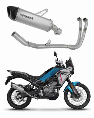CF MOTO 450 MT 2024 Full Exhaust System Collector Silencer Titanium HP6 + dB killer