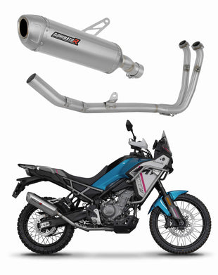 CF MOTO 450 MT 2024 Full Exhaust System Collector Silencer S6 + dB killer