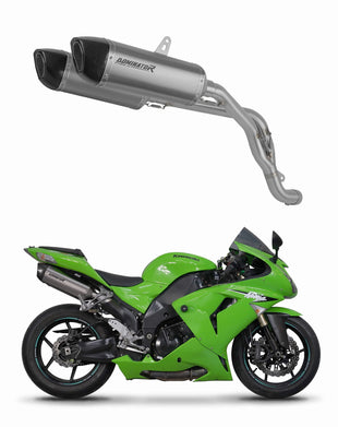 Kawasaki ZX10R 2006 - 2007 Exhaust Silencer Muffler Titanium HP6 + dB killer