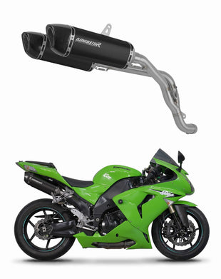 Kawasaki ZX10R 2006 - 2007 Exhaust Silencer Muffler HP6 BLACK + dB killer