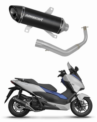 Honda NSS 125 FORZA 2017 - 2020 Full Exhaust System Collector Silencer HP8 BLACK + dB killer