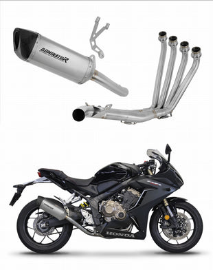 Honda CB 650 R 2019 - 2023 Full Exhaust System Collector Silencer Titanium HP6 + dB killer