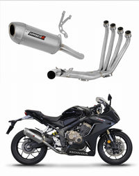 Honda CBR 650 R 2019 - 2023 Full Exhaust System Collector Silencer S6 + dB killer 20 m.