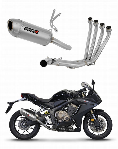 Honda CBR 650 R 2019 - 2023 Full Exhaust System Collector Silencer S6 + dB killer