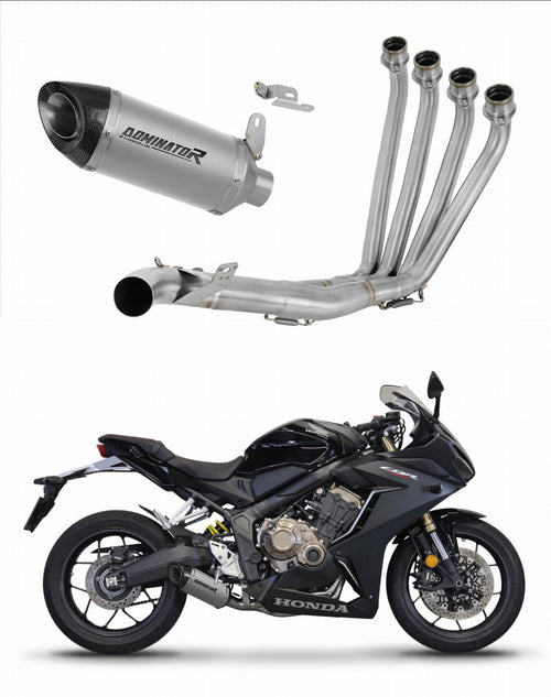 Honda CBR 650 R 2019 - 2023 Full Exhaust System Collector Silencer Titanium HP8 + dB killer