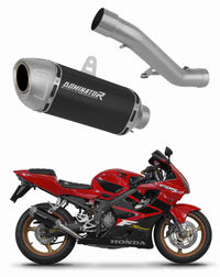 Honda CBR 600 F4i Sport 2001 - 2006 Exhaust Silencer Muffler S6 Shorty BLACK + dB killer 20 m.