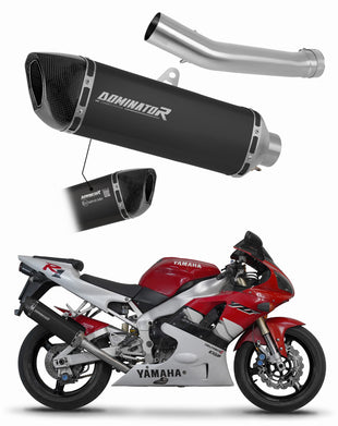 Yamaha YZF R1 1000 RN01 1998 - 1999 EU Approved Exhaust Silencer HP6 BLACK + dB killer