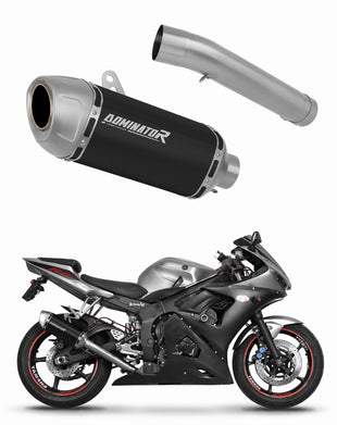 Yamaha YZF R6 2003 - 2005 Exhaust Silencer Muffler S6 Shorty BLACK + dB killer
