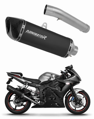 Yamaha YZF R6 2003 - 2005 Exhaust Silencer Muffler HP6 BLACK + dB killer