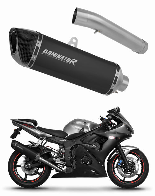 Yamaha YZF R6 2003 - 2005 Exhaust Silencer Muffler HP6 BLACK + dB killer