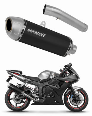 Yamaha YZF R6 2003 - 2005 Exhaust Silencer Muffler S6 BLACK + dB killer