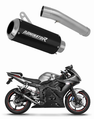 Yamaha YZF R6 2003 - 2005 Exhaust Silencer Muffler GP BLACK + dB killer