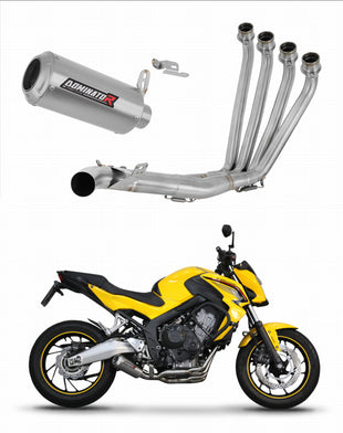 Honda CB 650 F 2014 - 2018 Full Exhaust System Collector Silencer GP + dB killer medium