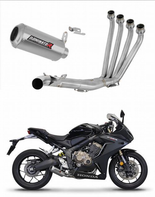 Honda CB 650 R 2019 - 2023 Full Exhaust System Collector Silencer GP + dB killer medium