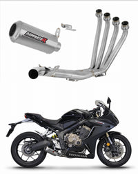 Honda CBR 650 R 2019 - 2023 Full Exhaust System Collector Silencer GP + dB killer medium 20 m.