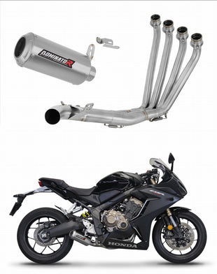 Honda CBR 650 R 2019 - 2023 Full Exhaust System Collector Silencer GP + dB killer medium