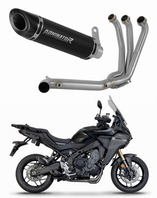 Yamaha Tracer 9 / GT 2025 Full Exhaust System Collector Silencer HP8 BLACK + dB killer
