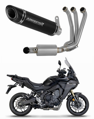 Yamaha Tracer 9 / GT 2025 Full Exhaust System Collector Silencer HP8 BLACK EX + dB killer