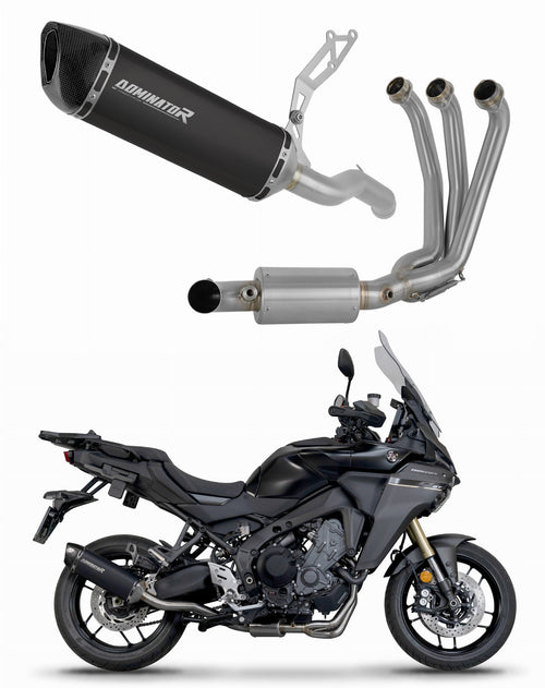 Yamaha Tracer 9 / GT 2025 Full Exhaust System Collector Silencer HP6 BLACK EX + dB killer