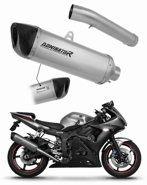 Yamaha YZF R6 2003 - 2005 EU Approved Exhaust Silencer Muffler Titanium HP6 + dB killer