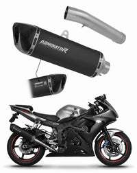 Yamaha YZF R6 2003 - 2005 EU Approved Exhaust Silencer Muffler HP6 BLACK + dB killer 20 m.