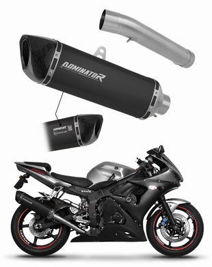 Yamaha YZF R6 2003 - 2005 EU Approved Exhaust Silencer Muffler HP6 BLACK + dB killer